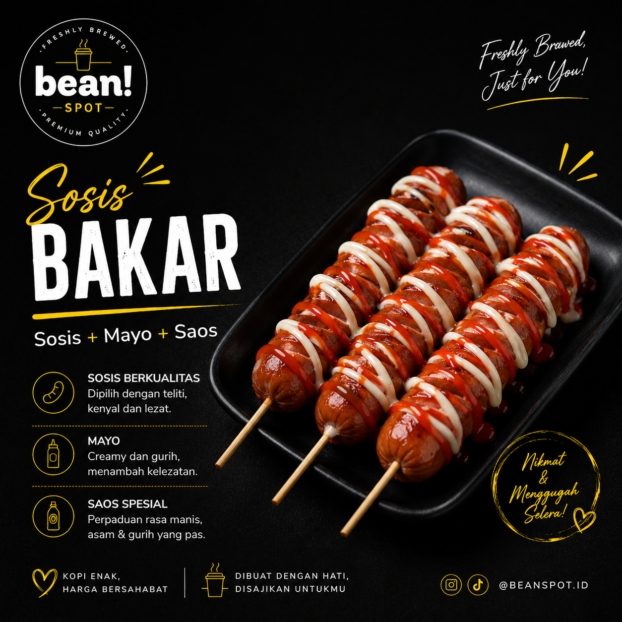 Kopi Bean Spot Sosis Bakar